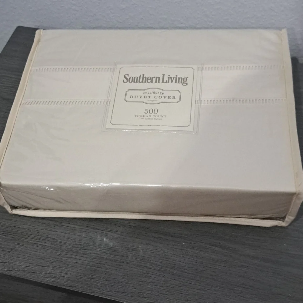Southern Living Heirloom 500-Thread-Count Sateen & Twill Duvet Cover